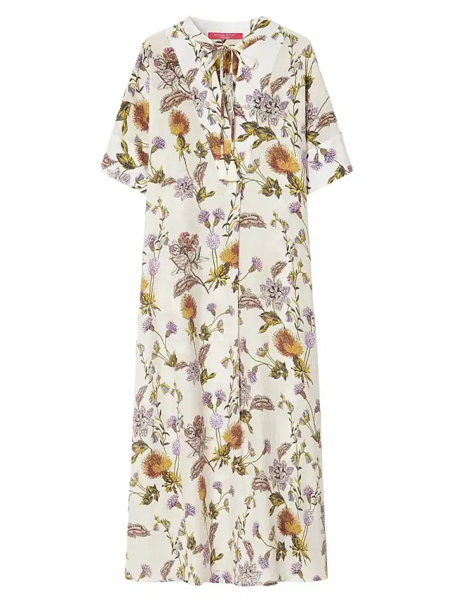 Marina Rinaldi Women's Crepon Print Dress - White