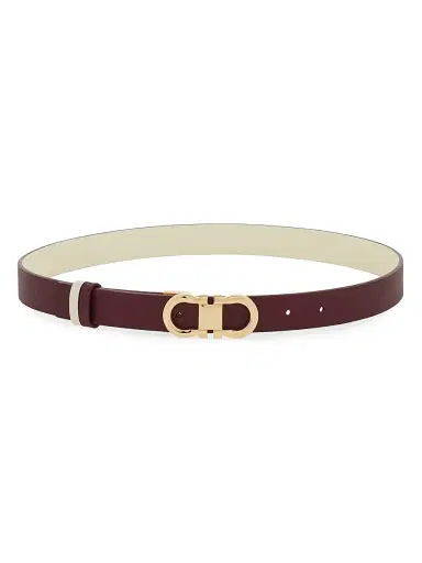 Ferragamo Women's Donna Reversible Leather Belt | Thumbnail 1 Ferragamo Women's Donna Reversible Leather Belt | Thumbnail 1