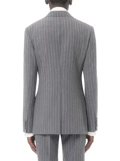 Valentino Garavani Men's Single-Breasted Jacket in Pinstripe Wool - Grey - Size 36 | Thumbnail 5 Valentino Garavani Men's Single-Breasted Jacket in Pinstripe Wool - Grey - Size 36 | Thumbnail 5