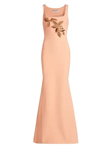Chiara Boni La Petite Robe Women's Lijia Beaded Jersey Trumpet Gown | Thumbnail 1 Chiara Boni La Petite Robe Women's Lijia Beaded Jersey Trumpet Gown | Thumbnail 1