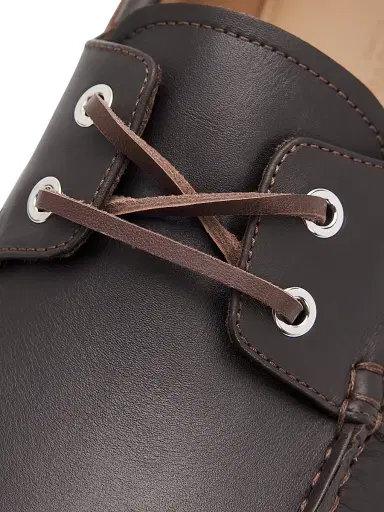 Gianvito Rossi Men's Leather Boat Shoes | Thumbnail 5 Gianvito Rossi Men's Leather Boat Shoes | Thumbnail 5