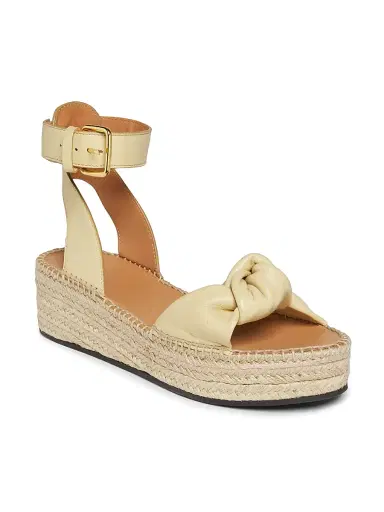 Odissì Women's Bella Knotted Leather Espadrille Sandals | Thumbnail 2