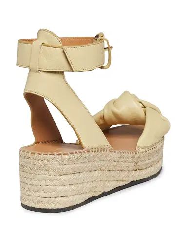 Odissì Women's Bella Knotted Leather Espadrille Sandals | Thumbnail 3