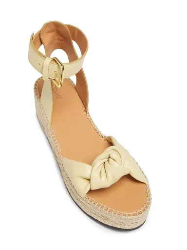Odissì Women's Bella Knotted Leather Espadrille Sandals | Thumbnail 4