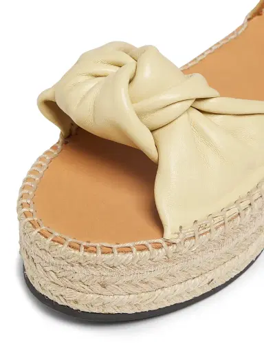 Odissì Women's Bella Knotted Leather Espadrille Sandals | Thumbnail 6
