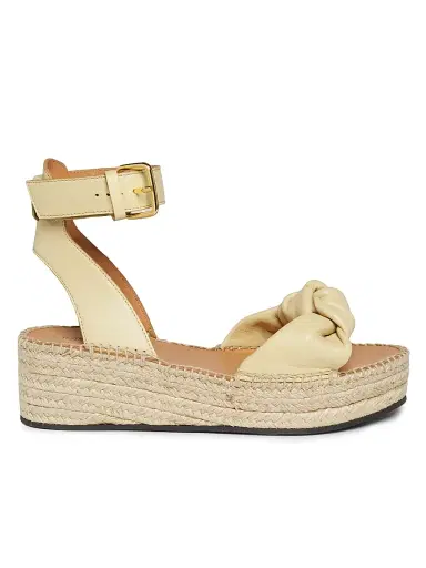 Odissì Women's Bella Knotted Leather Espadrille Sandals | Thumbnail 1