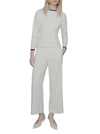 Marella Women's Envers Satin Blouse - Wool White - Size 12 | Thumbnail 2 Marella Women's Envers Satin Blouse - Wool White - Size 12 | Thumbnail 2