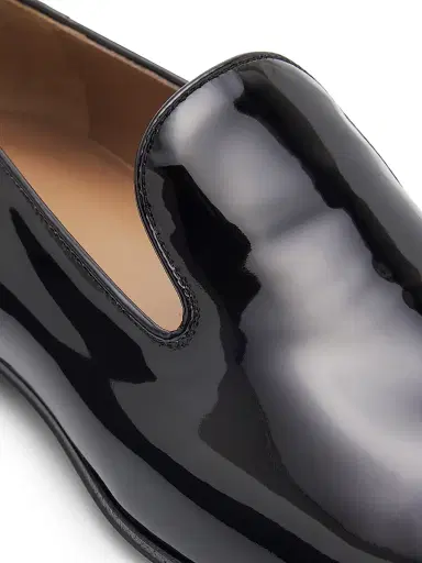Gianvito Rossi Men's Jean Vernice Patent Leather Loafers - Black - Size 10 | Thumbnail 5