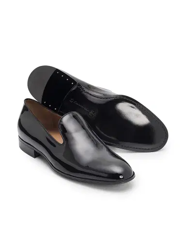 Gianvito Rossi Men's Jean Vernice Patent Leather Loafers - Black - Size 10 | Thumbnail 6