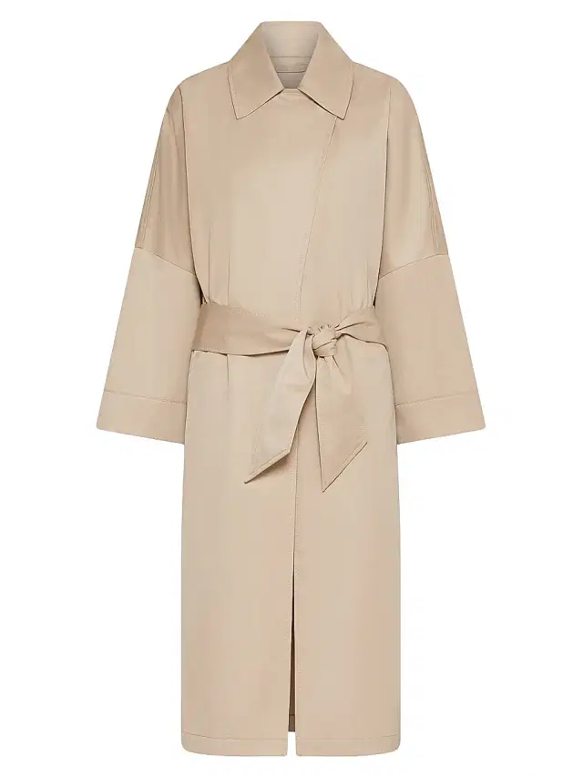 Women's Oversized Trench Coat - Natural