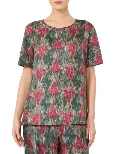MM Max Mara Women's Jersey and Silk T-Shirt - Dark Grey - Size XL | Thumbnail 3 MM Max Mara Women's Jersey and Silk T-Shirt - Dark Grey - Size XL | Thumbnail 3