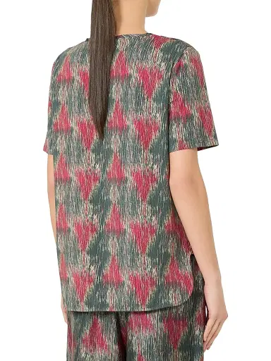 MM Max Mara Women's Jersey and Silk T-Shirt - Dark Grey - Size XL | Thumbnail 4 MM Max Mara Women's Jersey and Silk T-Shirt - Dark Grey - Size XL | Thumbnail 4