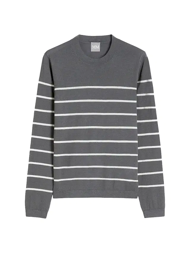 MM Max Mara Women's Cashmere Blend Crew-Neck Sweater - Dark Grey