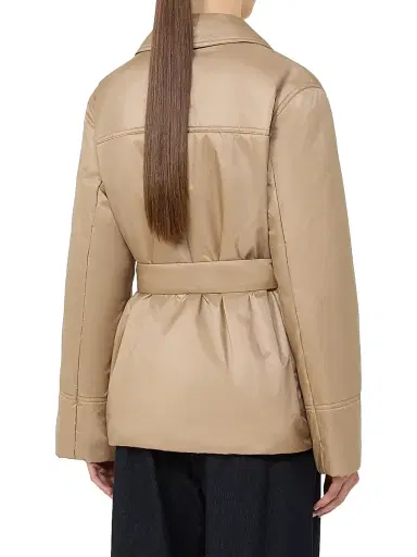 MM Max Mara Women's Padded Light Nylon Jacket - Beige - Size 14 | Thumbnail 3