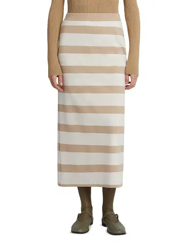 MM Max Mara Women's Viscose Blend Knit Pencil Skirt - Ivory - Size XL | Thumbnail 3 MM Max Mara Women's Viscose Blend Knit Pencil Skirt - Ivory - Size XL | Thumbnail 3