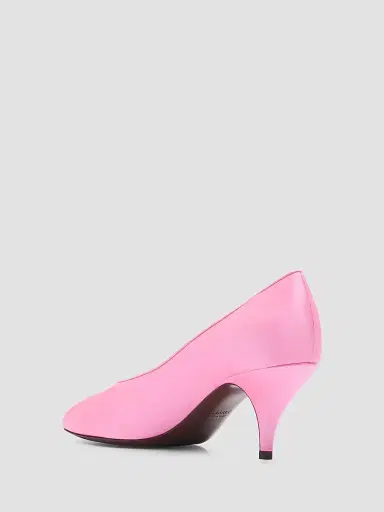 Versace Women's 65MM Medusa Silk Pumps - Pink - Size 11 | Thumbnail 4