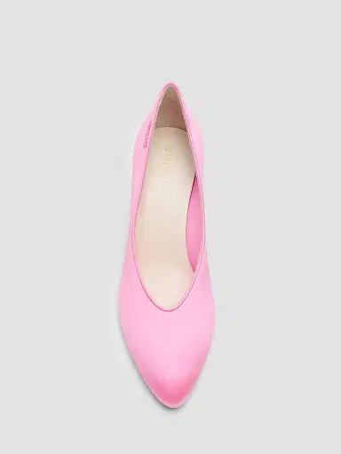 Versace Women's 65MM Medusa Silk Pumps - Pink - Size 11 | Thumbnail 6
