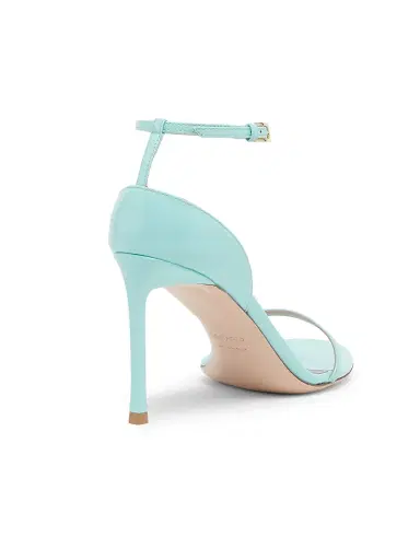 Tom Ford Women's 105MM Patent Leather Sandals - Aqua - Size 12 | Thumbnail 3