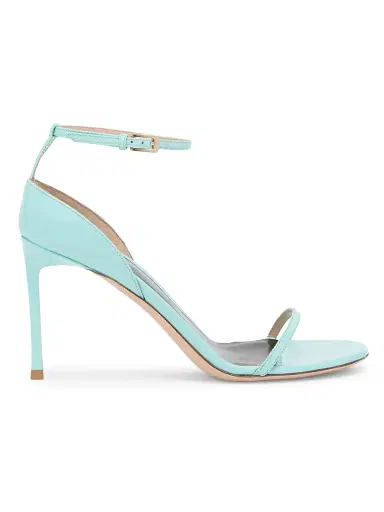 Tom Ford Women's 105MM Patent Leather Sandals - Aqua - Size 12 | Thumbnail 1