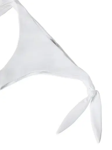 Brunello Cucinelli Women's Techno Jersey Bikini Bottoms with Monili - White | Thumbnail 4