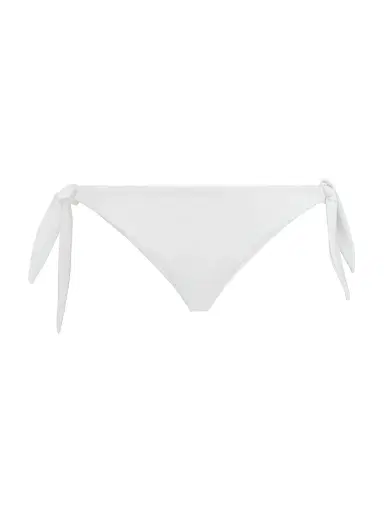 Brunello Cucinelli Women's Techno Jersey Bikini Bottoms with Monili - White | Thumbnail 1