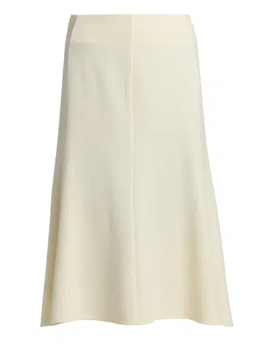 Jil Sander Women's Crepe Textured Midi-Skirt - Chalk | Thumbnail 1 Jil Sander Women's Crepe Textured Midi-Skirt - Chalk | Thumbnail 1