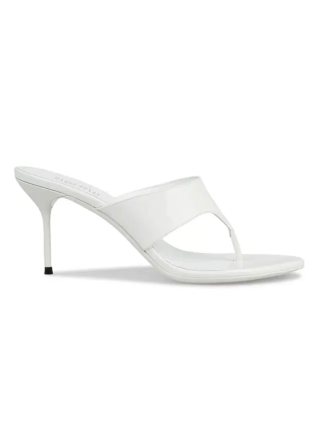 Paris Texas Women's Lidia 70MM Leather Thong Mules - Optic White