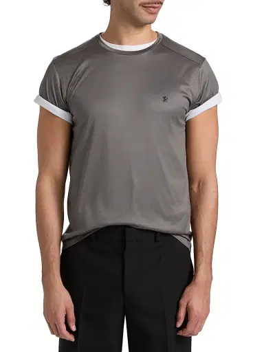 Stefano Ricci Men's Cotton Crewneck T-Shirt - Dark Grey - Size XXL | Thumbnail 3 Stefano Ricci Men's Cotton Crewneck T-Shirt - Dark Grey - Size XXL | Thumbnail 3