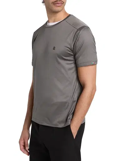 Stefano Ricci Men's Cotton Crewneck T-Shirt - Dark Grey - Size XXL | Thumbnail 4 Stefano Ricci Men's Cotton Crewneck T-Shirt - Dark Grey - Size XXL | Thumbnail 4