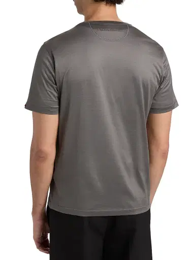 Stefano Ricci Men's Cotton Crewneck T-Shirt - Dark Grey - Size XXL | Thumbnail 5 Stefano Ricci Men's Cotton Crewneck T-Shirt - Dark Grey - Size XXL | Thumbnail 5