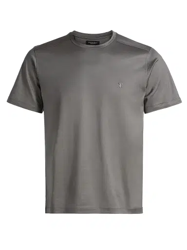 Stefano Ricci Men's Cotton Crewneck T-Shirt - Dark Grey - Size XXL | Thumbnail 1 Stefano Ricci Men's Cotton Crewneck T-Shirt - Dark Grey - Size XXL | Thumbnail 1