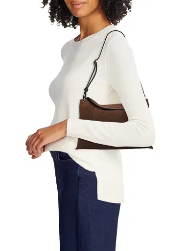 Wandler Women's Penelope Slouch Suede Shoulder Bag - Palissander Suede | Thumbnail 2