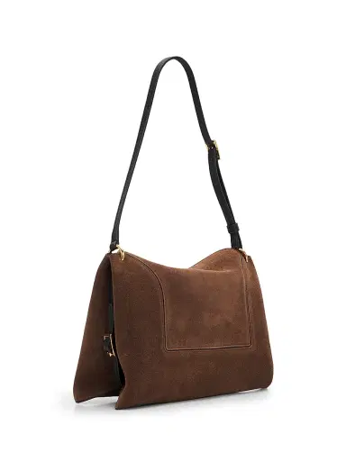 Wandler Women's Penelope Slouch Suede Shoulder Bag - Palissander Suede | Thumbnail 3
