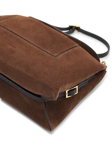 Wandler Women's Penelope Slouch Suede Shoulder Bag - Palissander Suede | Thumbnail 5