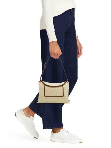 Wandler Women's Penelope Raffia Shoulder Bag - Beige Raffia | Thumbnail 2