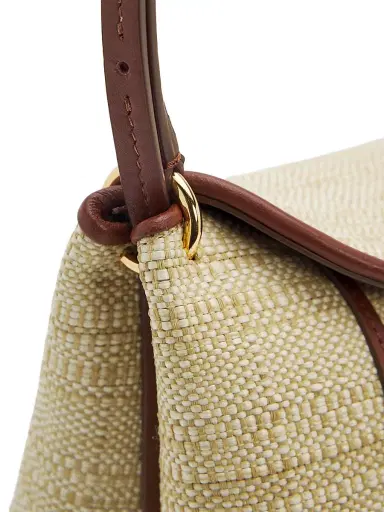 Wandler Women's Penelope Raffia Shoulder Bag - Beige Raffia | Thumbnail 6