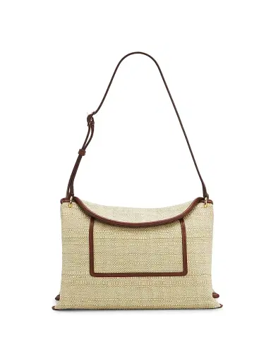 Wandler Women's Penelope Raffia Shoulder Bag - Beige Raffia | Thumbnail 1
