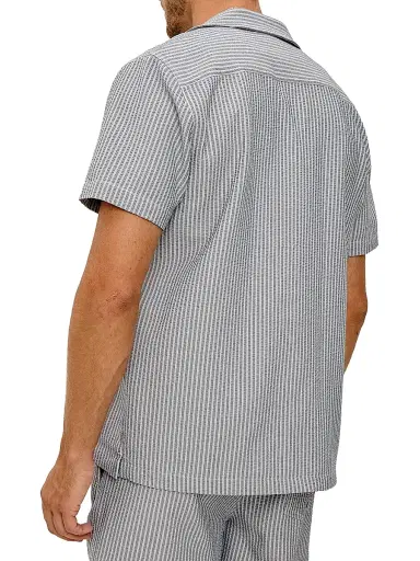RAILS Men's Amalfi Deck-Striped Seersucker Shirt | Thumbnail 4 RAILS Men's Amalfi Deck-Striped Seersucker Shirt | Thumbnail 4