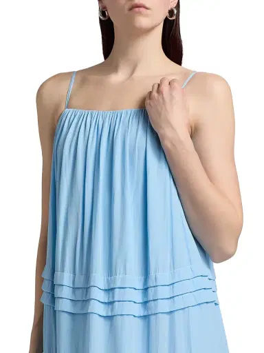 Ramy Brook Women's Ruby Pintuck Midi-Dress - Bazaar Blue - Size XL | Thumbnail 6 Ramy Brook Women's Ruby Pintuck Midi-Dress - Bazaar Blue - Size XL | Thumbnail 6