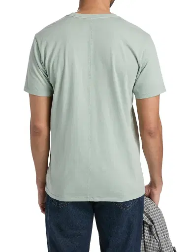 rag & bone Men's Crewneck Cotton T-Shirt - Blue Grey | Thumbnail 5