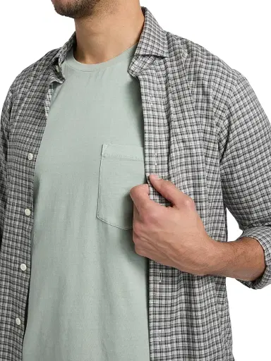 rag & bone Men's Crewneck Cotton T-Shirt - Blue Grey | Thumbnail 6