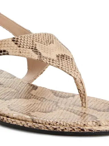 Stuart Weitzman Women's Marley Snake-Embossed Leather Sandals | Thumbnail 6 Stuart Weitzman Women's Marley Snake-Embossed Leather Sandals | Thumbnail 6