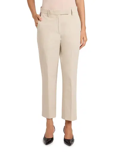Thom Browne Women's Cotton Cropped Trousers | Thumbnail 3