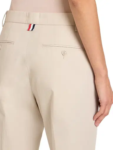 Thom Browne Women's Cotton Cropped Trousers | Thumbnail 6