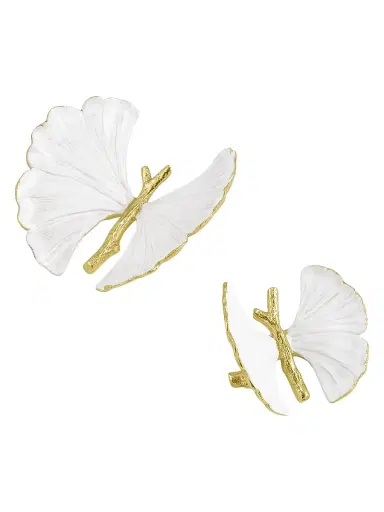 Michael Aram Butterfly Ginkgo Gold 2-Piece Decorative Objects Set | Thumbnail 2