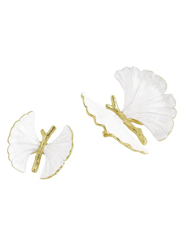 Michael Aram Butterfly Ginkgo Gold 2-Piece Decorative Objects Set