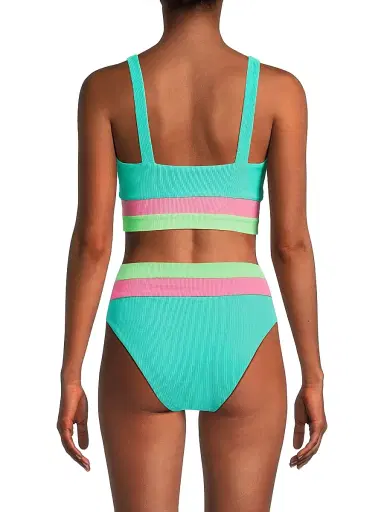 BEACH RIOT Women's Mackenzie Colorblocked Bikini Top - Strawberry Ice Colorblock - Size Large | Thumbnail 5 BEACH RIOT Women's Mackenzie Colorblocked Bikini Top - Strawberry Ice Colorblock - Size Large | Thumbnail 5