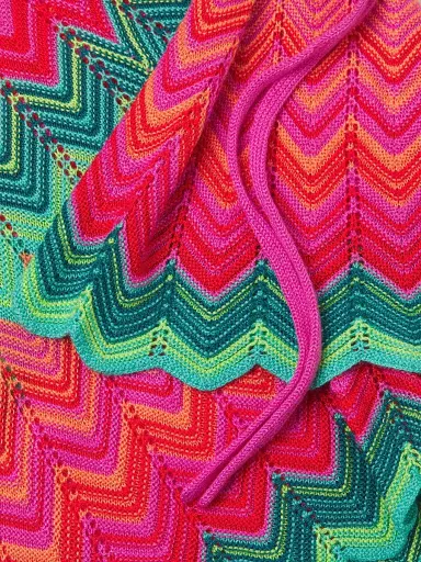 BEACH RIOT Women's Balboa Chevron Knit Shorts - Strawberry Ice Chevron - Size XL | Thumbnail 6