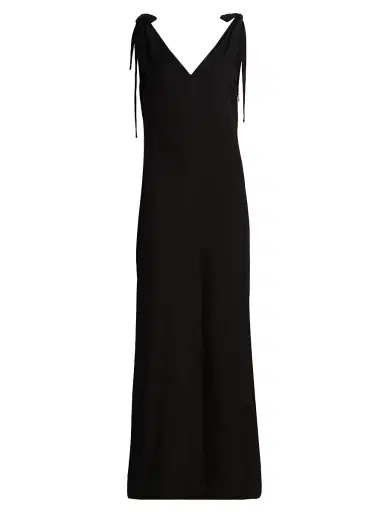 Co Women's Pleated Twill Slipdress - Black | Thumbnail 1