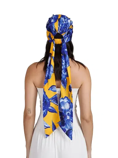 Eugenia Kim Women's Gigi Floral Satin Head Scarf | Thumbnail 6 Eugenia Kim Women's Gigi Floral Satin Head Scarf | Thumbnail 6
